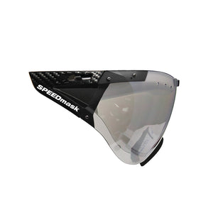 CASCO Speedmask Carbonic Black Adapter Plates Clear Silver