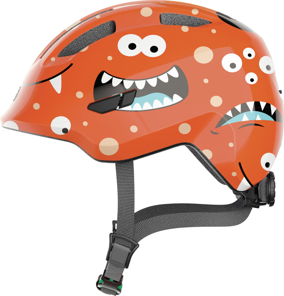 Abus Smiley 3.0 Orange Monster Green Buckle