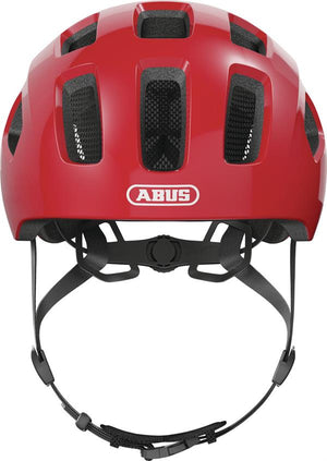 Abus Youn-I 2.0 Blaze Red LED lys | rød cykelhjelm til børn og unge