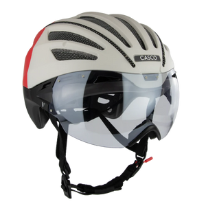 Casco Speedairo Nitro Silk Gray Cream Red