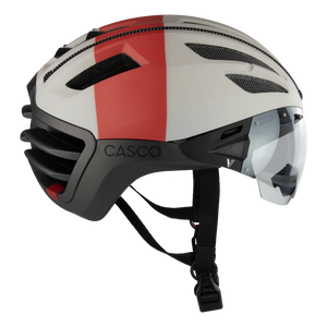 Casco Speedairo Nitro Silk Gray Cream Red