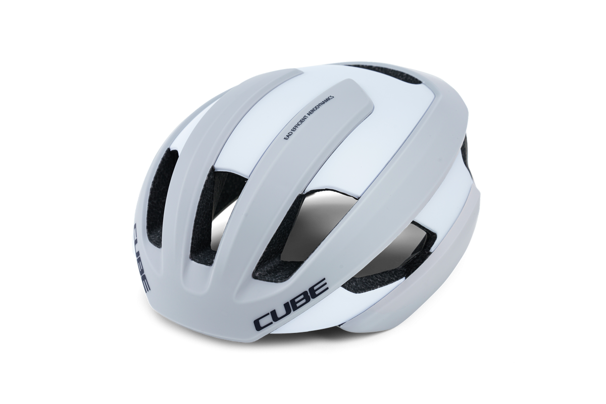 Cube Heron Mips White. Hvid landevejshjelm med god aerodynamik