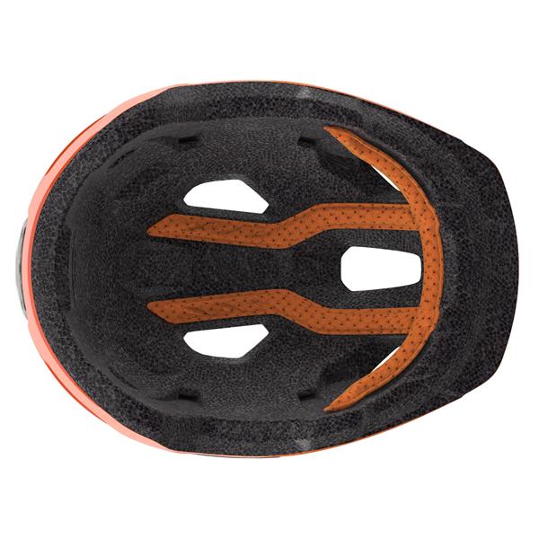 Scott Spunto Junior Fire Orange LED lys | Testet God af Tænk 50-56 cm | børne cykelhjelm